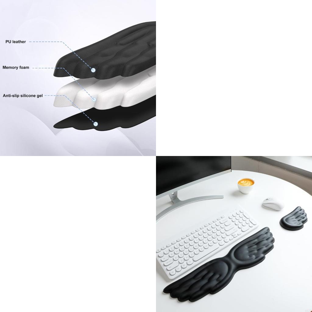 Ergonomic Desk Setup Keyboard - 462E Bantalan Mouse Bantalan Pergelangan Tangan