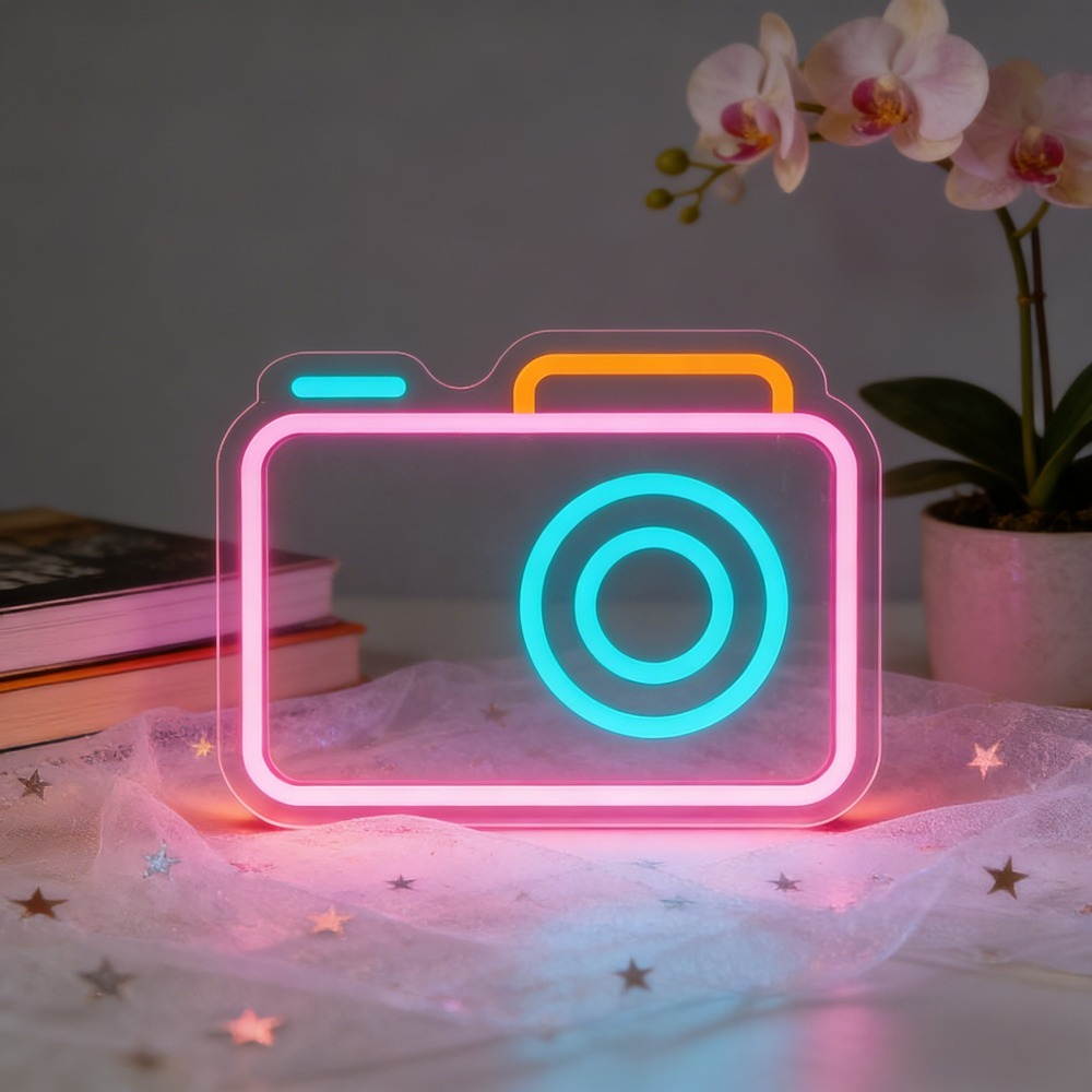 Desk Setup Photography - Lampu Neon LED untuk Dinding, Dekorasi