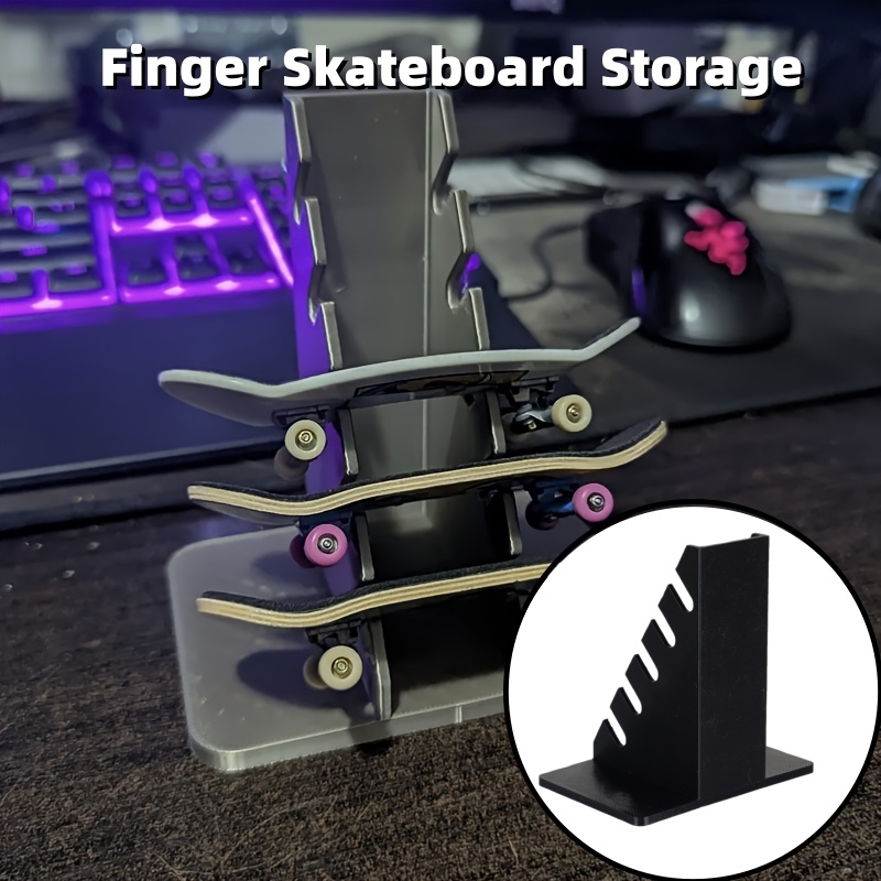 Desk Setup Shelves - 1 Buah Rak Pajangan Finger Skateboard