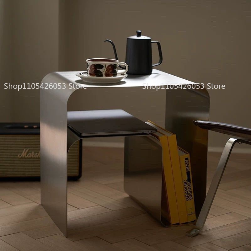Desk Setup Shelves - Abad Pertengahan, Bauhaus, Baja Tahan Karat,