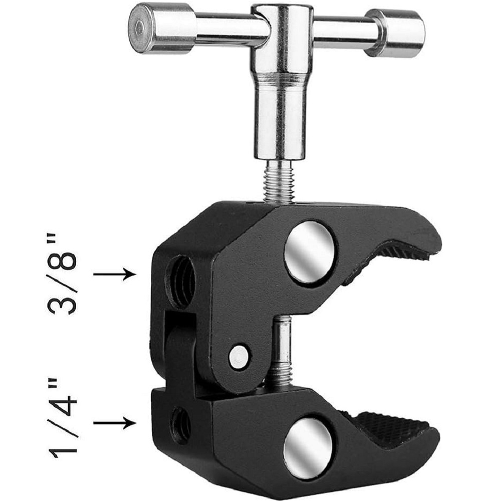 Monitor Arm Clamp - Penjepit Ballhead Besar dengan Adaptor Ball