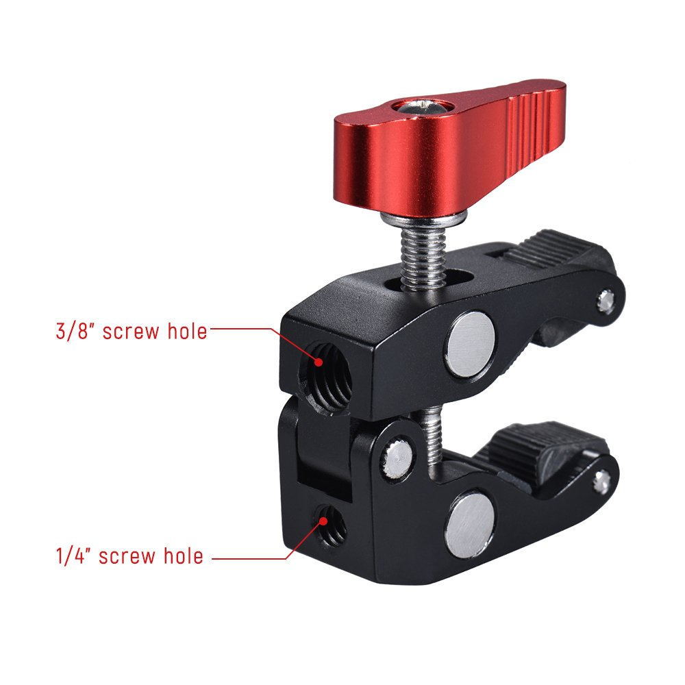 Monitor Arm Clamp - Penjepit Kepala Bola Multifungsi Logam Penjepit