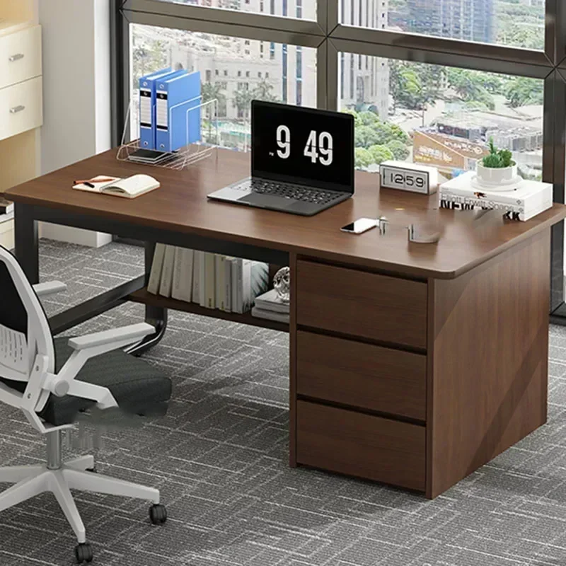 Desk Setup Bedroom - Meja Komputer Eropa dengan Kaki Lantai,