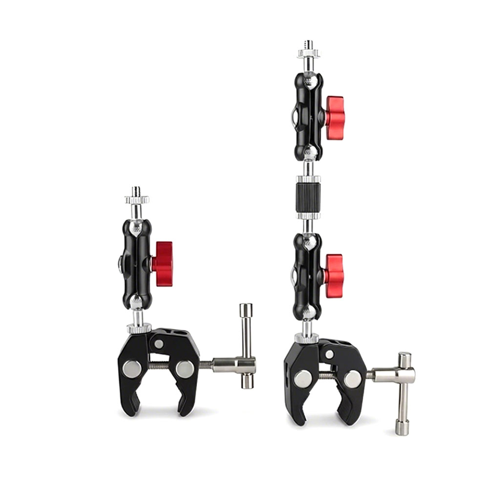 Monitor Arm Clamp - 1/4 Klem Logam Kamera Super Clamp