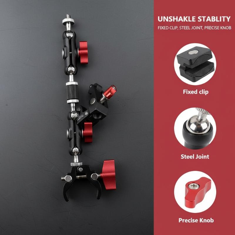 Kamera Super Clamp 1 Set Logam - Monitor Arm Clamp ulasan dan harga