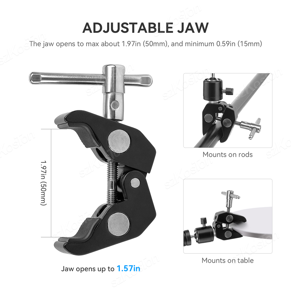 Penjepit Logam Kamera Super 36 - Monitor Arm Clamp ulasan dan harga