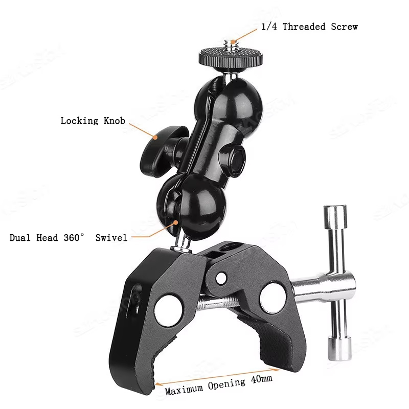 Penjepit Logam Kamera Super 36 - Monitor Arm Clamp ulasan dan harga