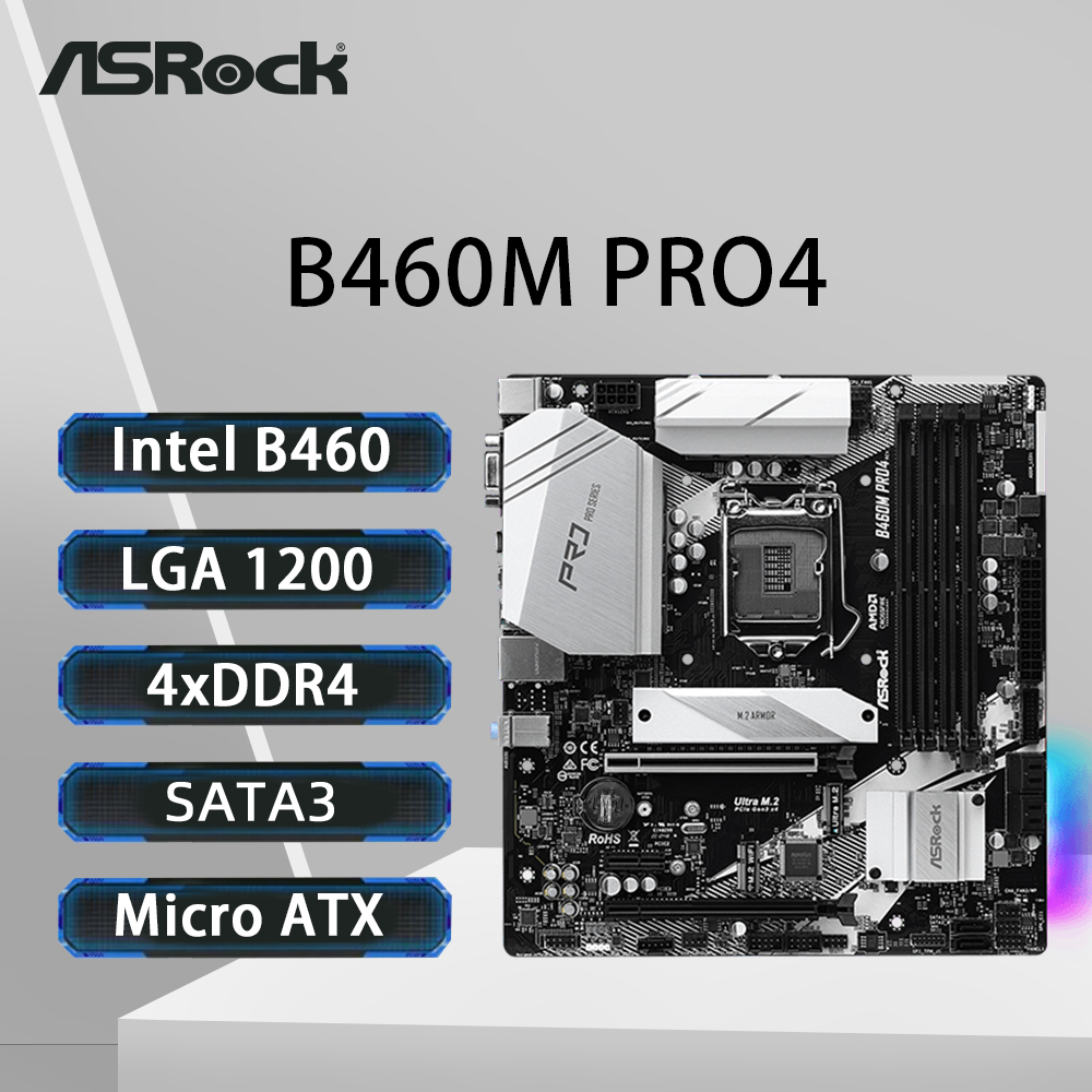 ASRock B460M PRO4 Motherboard  - Intel Cpu Core I9 ulasan dan harga