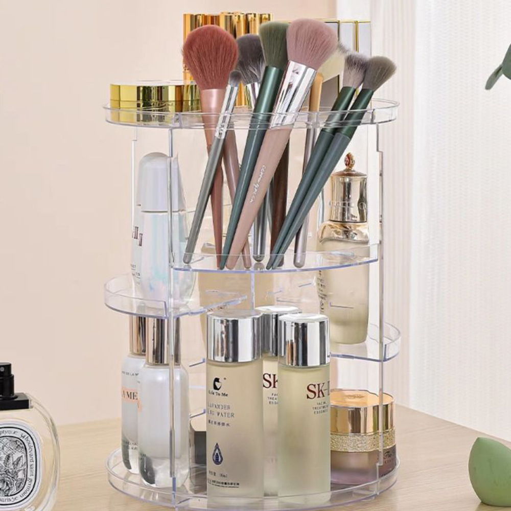 Rak Penyimpanan Kosmetik Berpu - Desk Setup Shelves ulasan dan harga