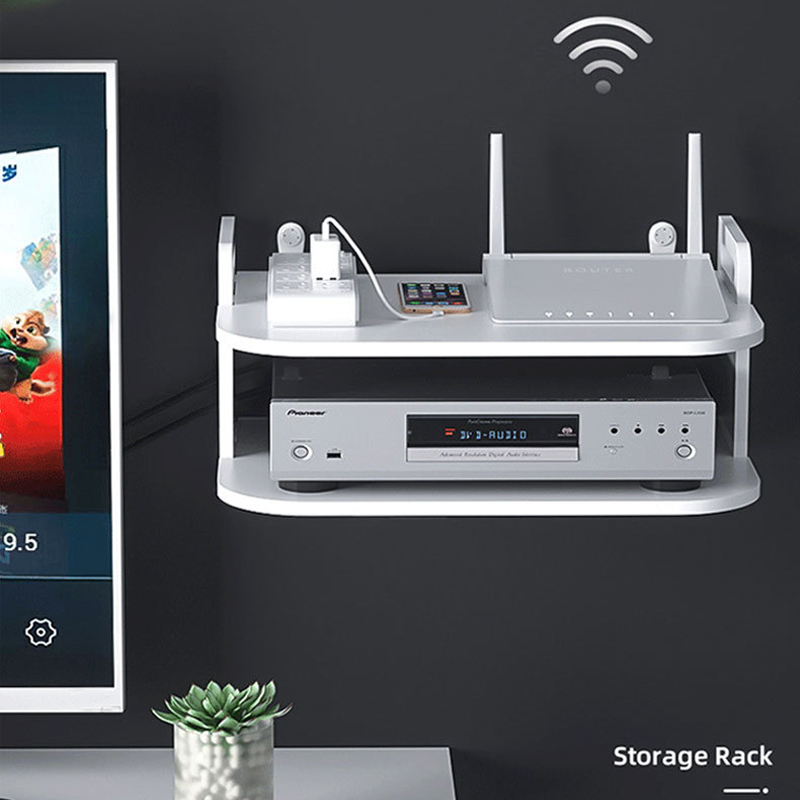 Rak Penyimpanan Kabel Router y - Desk Setup Shelves ulasan dan harga