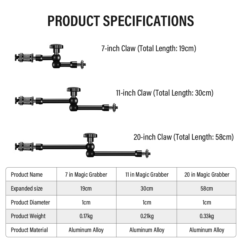Lengan Ajaib 7/11/20 Inci 360  - Monitor Arm Clamp ulasan dan harga