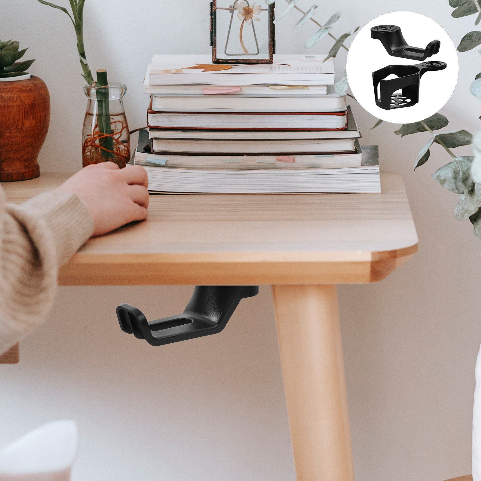 2Pcs Penjepit Penyangga Headph - Desk Setup Headphones ulasan dan harga