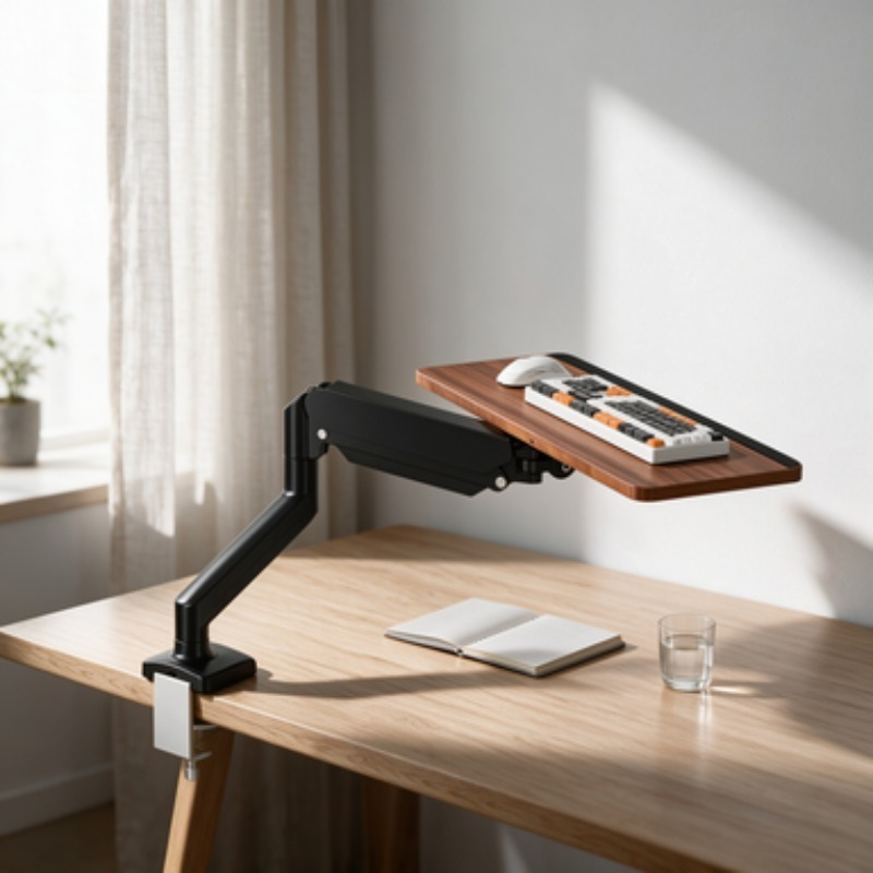Rak Keyboard Hemat Ruang di Ba - Ergonomic Desk Setup Keyboard ulasan dan harga