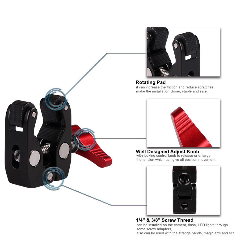 Penjepit Kepala Bola Multifung - Monitor Arm Clamp ulasan dan harga