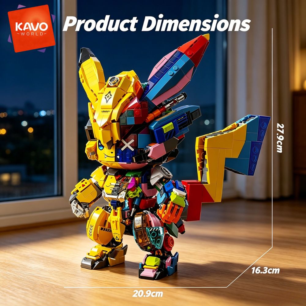 KAVOWORLD 1505PCS Kit Model Bl - Desk Setup Build ulasan dan harga