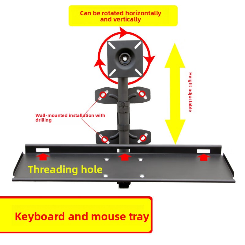 Rak Keyboard Dinding yang Dapa - Ergonomic Desk Setup Keyboard ulasan dan harga