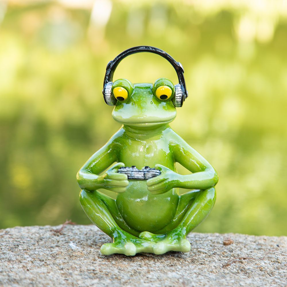 Patung Katak Gaming Lucu denga - Desk Setup Headphones ulasan dan harga
