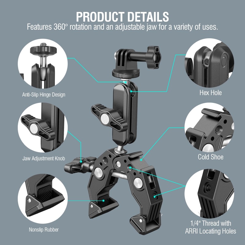 Penjepit Aluminium Universal S - Monitor Arm Clamp ulasan dan harga
