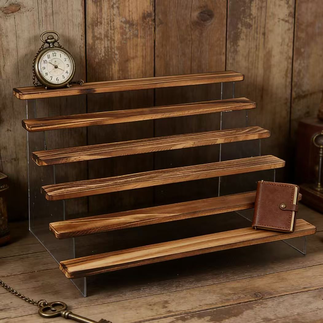Rak Pajangan Kayu Bakar, Rak P - Desk Setup Shelves ulasan dan harga