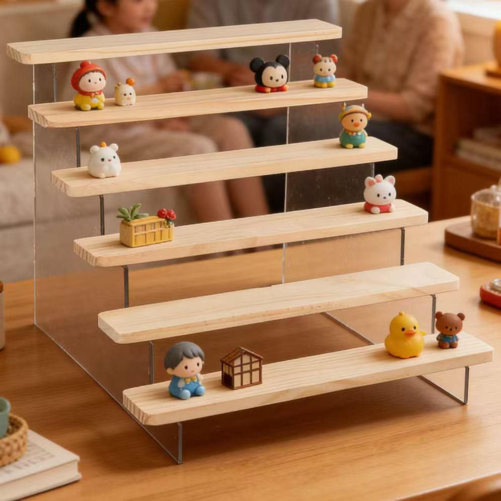 Rak Pajangan Kayu Bakar, Rak P - Desk Setup Shelves ulasan dan harga