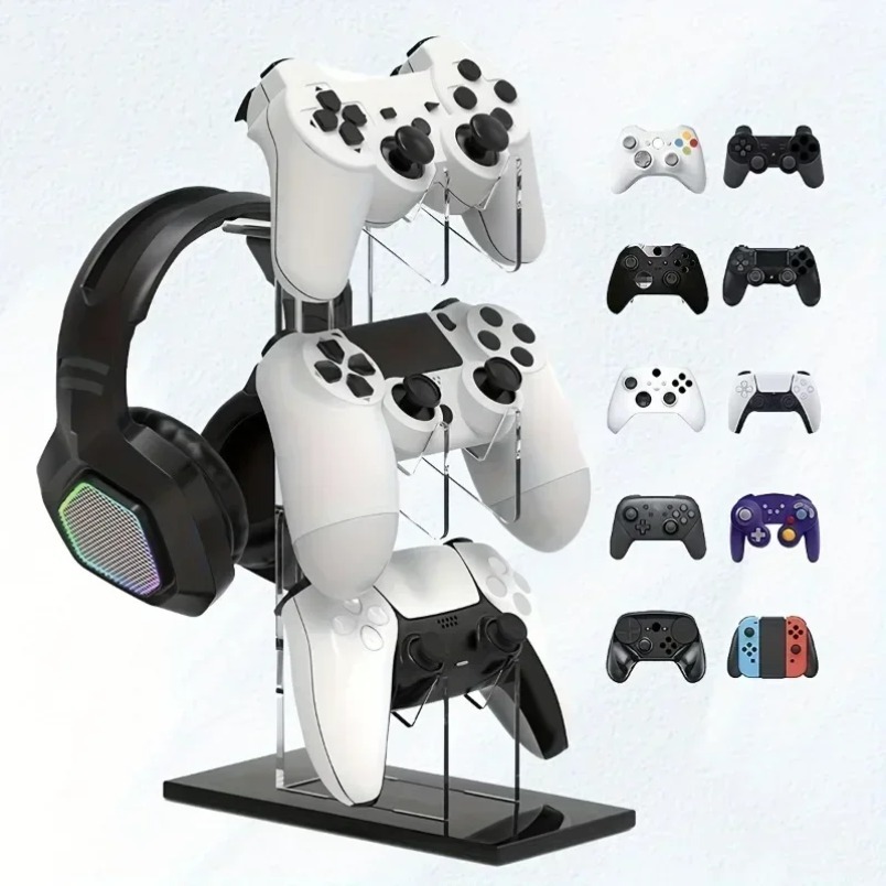 Rak Penyimpanan Game 3 Tingkat - Desk Setup Headphones ulasan dan harga
