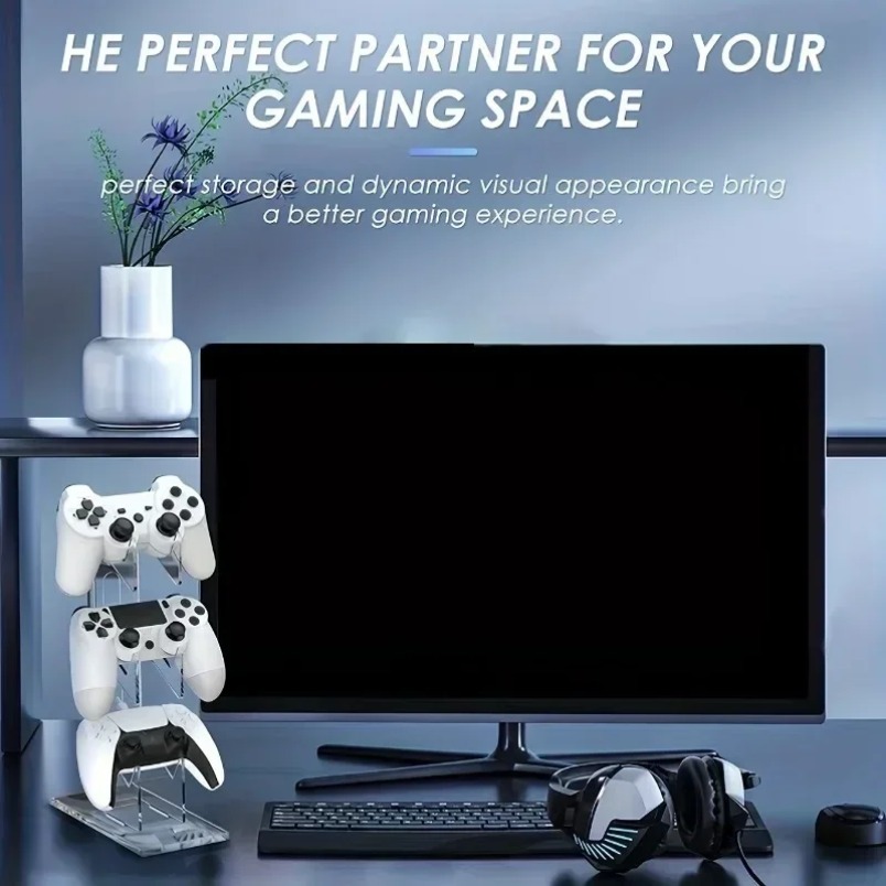 Rak Penyimpanan Game 3 Tingkat - Desk Setup Headphones ulasan dan harga