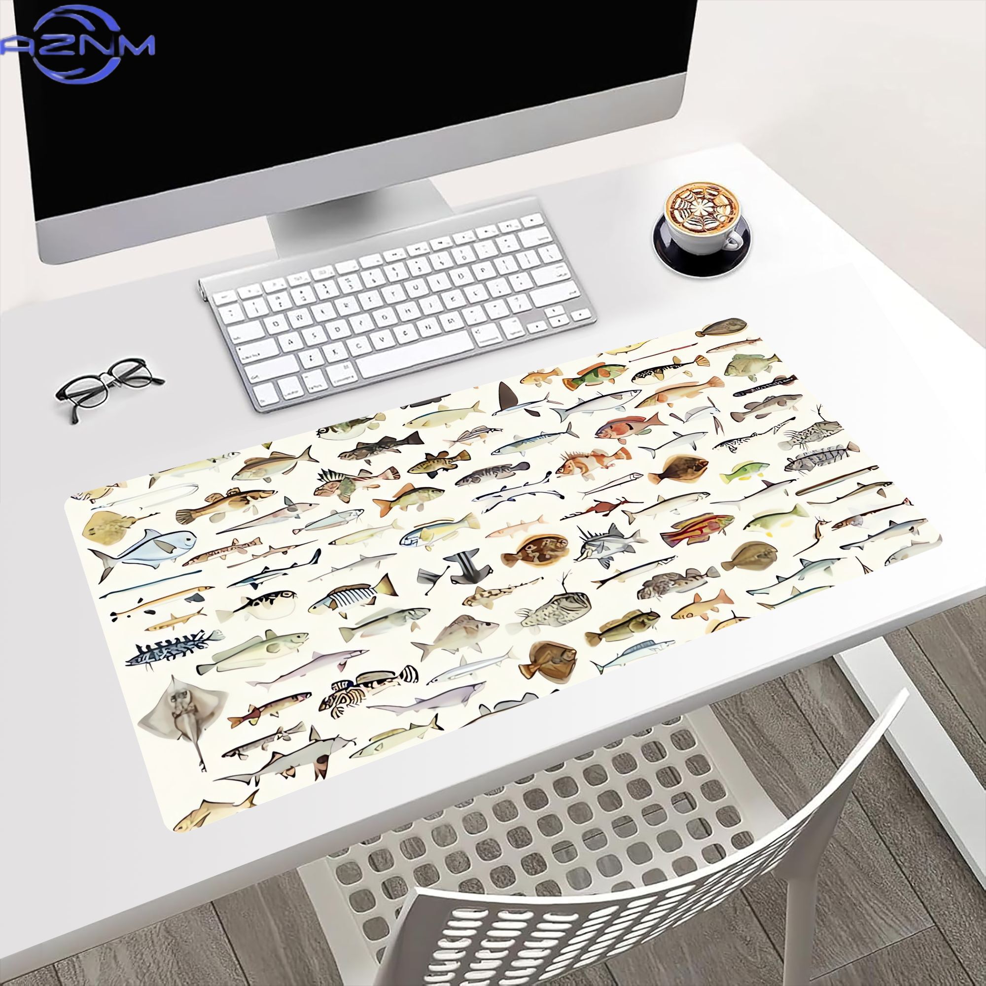 Alas Meja Berbentuk Ikan untuk - Desk Setup Bedroom ulasan dan harga
