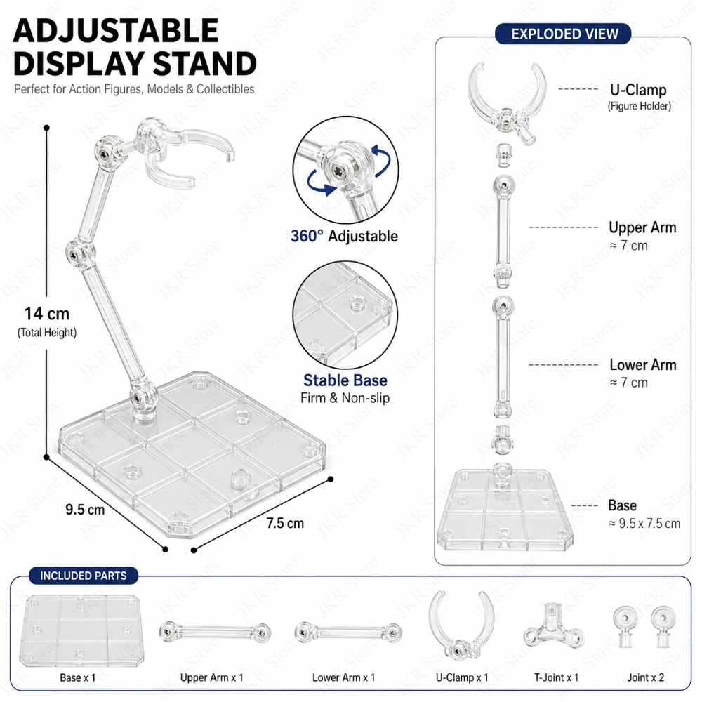 1/3/5/10 Buah Dudukan Figur Ak - Desk Setup Shelves ulasan dan harga