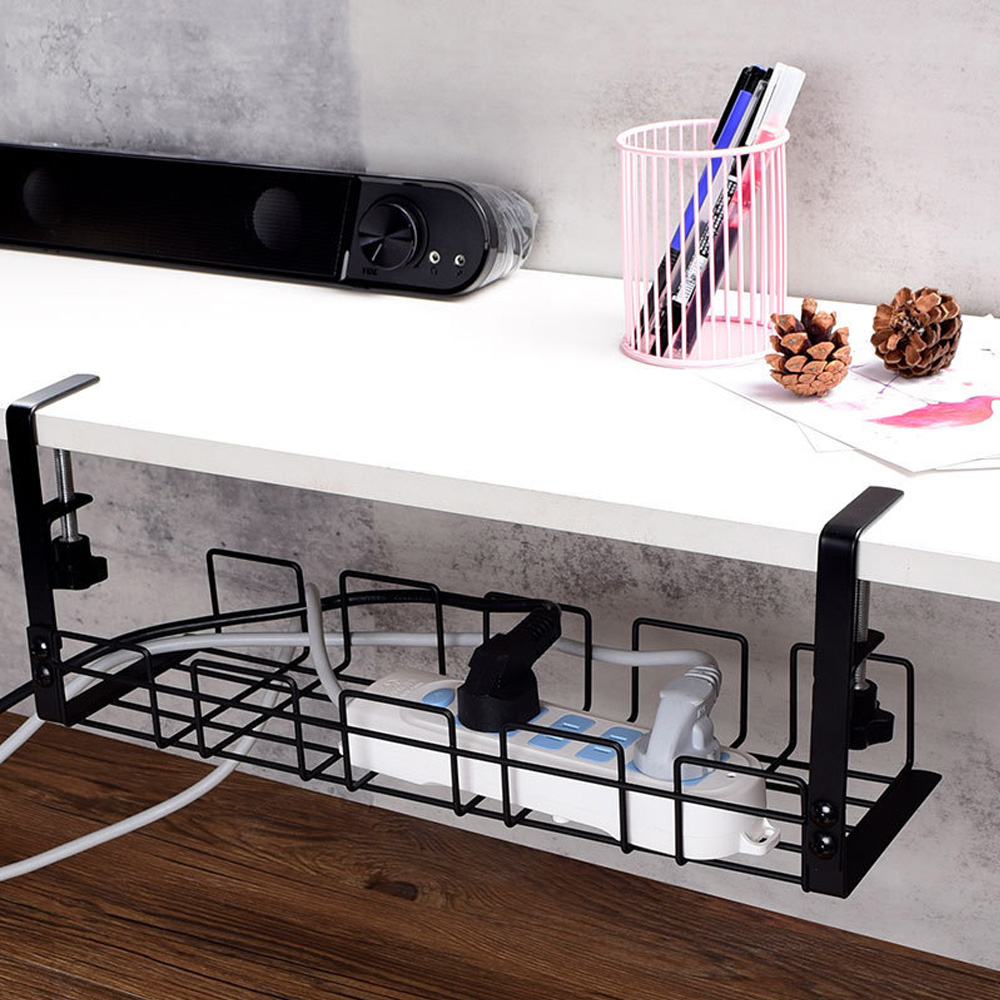 Kotak Pengelola kabel di bawah - Desk Setup Shelves ulasan dan harga