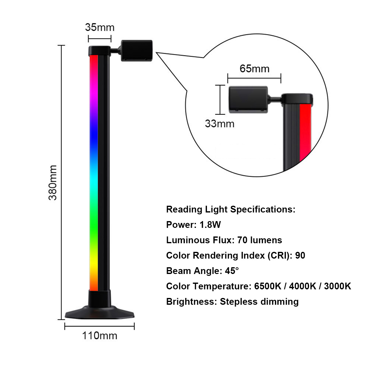 Lampu LED RGB Smart Light Bar  - Desk Setup Bedroom ulasan dan harga